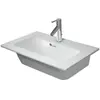 Image de Duravit ME by Starck Lavabo pour meuble Compact, avec trop-plein, sans trou pour robinetterie, avec plage de robinetterie, 630mm, 2342630060