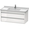 Image de Duravit Ketho bâti-support lavabo suspendu, 1000x480x455 mm, 2 tiroirs, pour Starck 3 030410, KT664509191