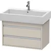 Image de Duravit Ketho bâti-support lavabo suspendu, 750x480x440 mm, 2 tiroirs, pour lavabos Vero 045480, KT663709191