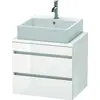 Image de Duravit DuraStyle meuble sous-lavabo pour console compacte, 2 tiroirs, 600mm, DS530502222
