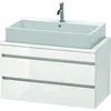 Image de Duravit DuraStyle meuble sous-lavabo pour console compacte, 2 tiroirs, 900mm, DS530802222