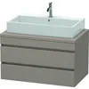 Image de Duravit DuraStyle meuble sous-lavabo pour console, 2 tiroirs, 900mm, DS531804343
