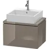 Image de Duravit L-Cube Meuble sous-lavabo pour console, Compact, suspendu, 1 tiroir, 620x400x477mm, LC580008989