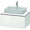 Image de Duravit L-Cube Meuble sous-lavabo pour console, suspendu, 1 tiroir, 820x400x547mm, LC581202222