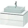Image de Duravit L-Cube Meuble sous-lavabo pour console, suspendu, 2 tiroirs, 820x400x547mm, LC581708585
