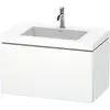 Image de Duravit L-Cube c-bonded Ensemble suspendu, 1 tiroir, sans trop-plein, 1 trou pour robinet, 800x500x480mm, LC6917O1818