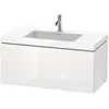 Image de Duravit L-Cube c-bonded Ensemble suspendu, 1 tiroir, sans trop-plein, 1 trou pour robinet, 1000x500x480mm, LC6918O2222