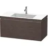 Image de Duravit L-Cube c-bonded Ensemble suspendu, 1 tiroir, sans trop-plein, 1 trou pour robinet, 1000x500x480mm, LC6918O7272