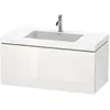 Image de Duravit L-Cube c-bonded Ensemble suspendu, 1 tiroir, sans trop-plein, 1 trou pour robinet, 1000x500x480mm, LC6918O8585