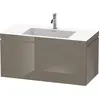 Image de Duravit L-Cube c-bonded Ensemble suspendu, 1 tiroir, sans trop-plein, 1 trou pour robinet, 1000x500x480mm, LC6918O8989