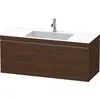 Image de Duravit L-Cube c-bonded Ensemble suspendu, 1 tiroir, sans trop-plein, 1 trou pour robinet, 1200x500x480mm, LC6919O6969
