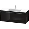 Image de Duravit L-Cube c-bonded Ensemble suspendu, 1 tiroir, sans trop-plein, 1 trou pour robinet, 1200x500x480mm, LC6919O4040