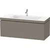 Image de Duravit L-Cube c-bonded Ensemble suspendu, 1 tiroir, sans trop-plein, 1 trou pour robinet, 1200x500x480mm, LC6919O9090