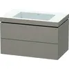 Image de Duravit L-Cube c-bonded Ensemble suspendu, 2 tiroirs, sans trop-plein, sans trou pour robinetterie, 800x500x480mm, LC6927N4343