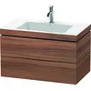 Image de Duravit L-Cube c-bonded Ensemble suspendu, 2 tiroirs, sans trop-plein, 1 trou pour robinet, 800x500x480mm, LC6927O7979