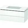 Image de Duravit L-Cube c-bonded Ensemble suspendu, 2 tiroirs, sans trop-plein, sans trou pour robinetterie, 1000x500x480mm, LC6928N1818