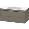 Image de Duravit - L-cube Meuble Lave-mains C-bonded Avec Base Murale,