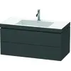 Image de Duravit L-Cube c-bonded Ensemble suspendu, 2 tiroirs, sans trop-plein, 1 trou pour robinet, 1000x500x480mm, LC6928O4949