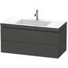Image de Duravit - L-cube Meuble Vasque C-bonded Avec Base Murale, 100x48