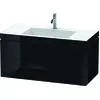 Image de Duravit L-Cube c-bonded Ensemble suspendu, 2 tiroirs, sans trop-plein, 1 trou pour robinet, 1000x500x480mm, LC6928O4040