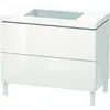 Image de Duravit L-Cube c-bonded Ensemble vertical, 2 tiroirs, sans trop-plein, sans trou pour robinetterie, 1000x698x480mm, LC6938N2222