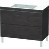 Image de Duravit L-Cube c-bonded Ensemble vertical, 2 tiroirs, sans trop-plein, sans trou pour robinetterie, 1000x698x480mm, LC6938N7272