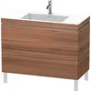 Image de Duravit L-Cube c-bonded Ensemble vertical, 2 tiroirs, sans trop-plein, 1 trou pour robinet, 1000x698x480mm, LC6938O7979