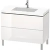 Image de Duravit - L-cube Meuble Lavabo C-bonded Avec Socle Sur Pied, 100x48