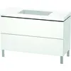 Image de Duravit L-Cube c-bonded Ensemble vertical, 2 tiroirs, sans trop-plein, sans trou pour robinetterie, 1200x698x480mm, LC6939N1818