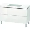 Image de Duravit L-Cube c-bonded Ensemble vertical, 2 tiroirs, sans trop-plein, sans trou pour robinetterie, 1200x698x480mm, LC6939N2222