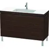 Image de Duravit L-Cube c-bonded Ensemble vertical, 2 tiroirs, sans trop-plein, 1 trou pour robinet, 1200x698x480mm, LC6939O6969