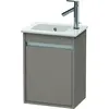 Image de Duravit Ketho meuble sous-lavabo suspendu, 400x550x285 mm, 1 porte, charnières à gauche, pour ME by Starck 072343, KT6417L4343