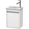 Image de Duravit Ketho meuble sous-lavabo suspendu, 400x550x285 mm, 1 porte, charnières à gauche, pour ME by Starck 072343, KT6417L9191