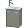 Image de Duravit Ketho meuble sous-lavabo suspendu, 400x550x285 mm, 1 porte, charnières à droite, pour ME by Starck 072343, KT6417R4343