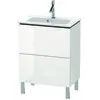Image de Duravit L-Cube bâti-support pour lavabo à poser, Compact, 2 tiroirs, 620x704x391mm, LC667302222