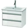 Image de Duravit Ketho bâti-support lavabo suspendu, Compact, 600x480x385 mm, 2 tiroirs, pour ME by Starck 234263, KT645202222
