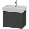 Image de Duravit - L-cube Meuble Sous-lavabo Suspendu, 2 Tiroirs, 68,4 X