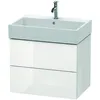 Image de Duravit - L-cube Meuble Sous-lavabo Suspendu, 2 Tiroirs, 68,4 X