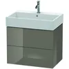 Image de Duravit - L-cube Meuble Sous-lavabo Suspendu, 2 Tiroirs, 68,4 X