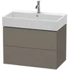 Image de Duravit - Meuble Sous-lavabo L-cube, Suspendu, 2 Tiroirs, 78,4 X