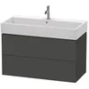 Image de Duravit - L-cube Meuble Sous-lavabo Suspendu, 2 Tiroirs, 98,4 X