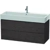 Image de Duravit - L-cube Meuble Sous-lavabo Suspendu, 2 Tiroirs, 118,4 X