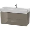 Image de Duravit - L-cube Meuble Sous-lavabo Suspendu, 2 Tiroirs, 118,4 X