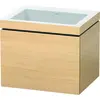 Image de Duravit L-Cube c-bonded Ensemble suspendu, 1 tiroir, sans trop-plein, sans trou pour robinetterie, 600x500x480mm, LC6916N7171