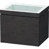 Image de Duravit L-Cube c-bonded Ensemble suspendu, 1 tiroir, sans trop-plein, sans trou pour robinetterie, 600x500x480mm, LC6916N7272