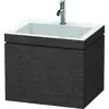 Image de Duravit L-Cube c-bonded Ensemble suspendu, 1 tiroir, sans trop-plein, 1 trou pour robinet, 600x500x480mm, LC6916O7272