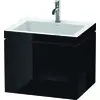 Image de Duravit L-Cube c-bonded Ensemble suspendu, 1 tiroir, sans trop-plein, 1 trou pour robinet, 600x500x480mm, LC6916O4040