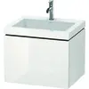 Image de Duravit L-Cube c-bonded Ensemble suspendu, 1 tiroir, sans trop-plein, 1 trou pour robinet, 600x500x480mm, LC6916O8585