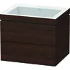 Image de Duravit L-Cube c-bonded Ensemble suspendu, 2 tiroirs, sans trop-plein, sans trou pour robinetterie, 600x500x480mm, LC6926N6969