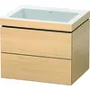 Image de Duravit L-Cube c-bonded Ensemble suspendu, 2 tiroirs, sans trop-plein, sans trou pour robinetterie, 600x500x480mm, LC6926N7171